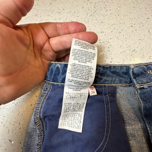 Vintage Guess Distressed Denim Mini Skirt! NWOT - Picture 10 of 14